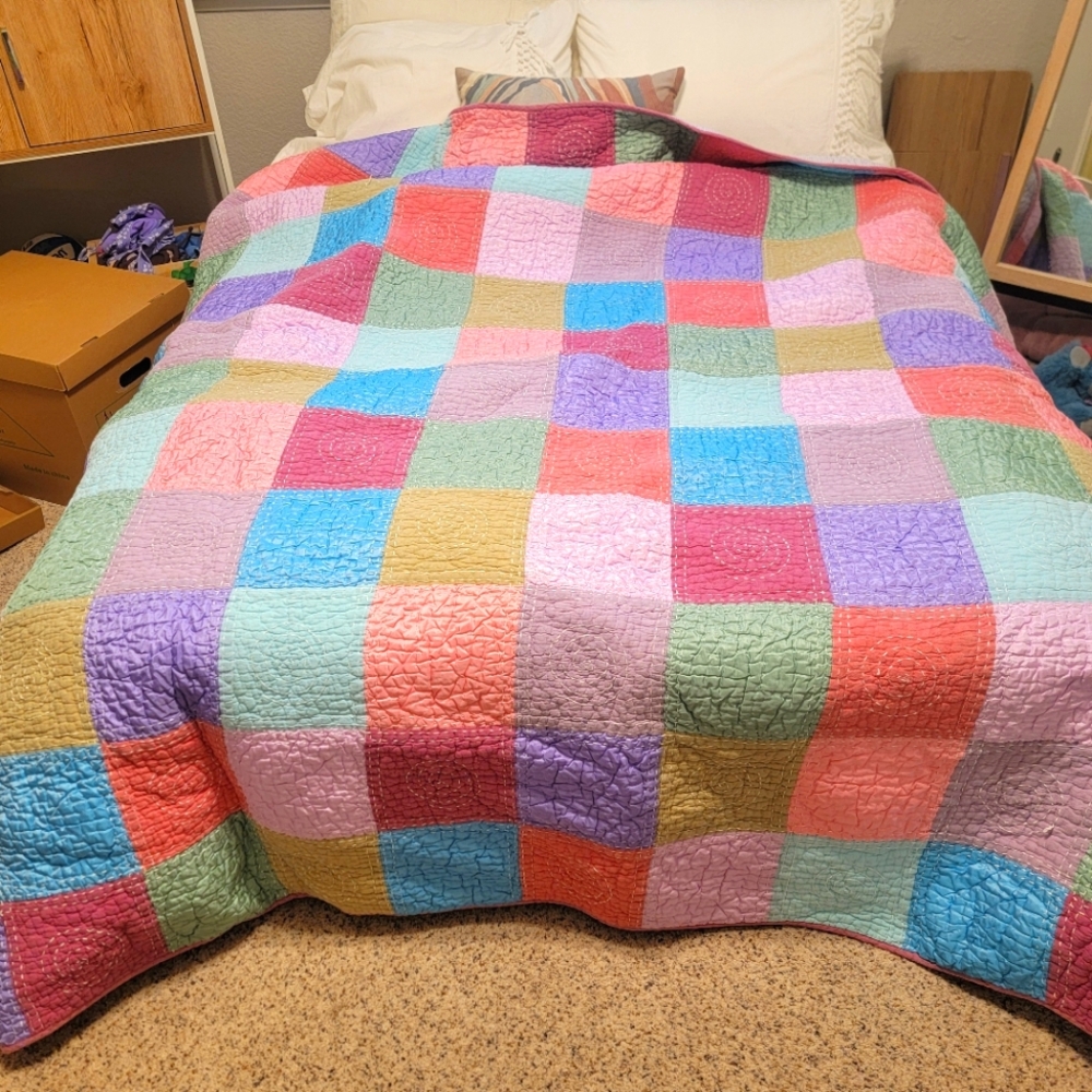 The Land Of Nod Quilt  Blanket Patchwork FULL